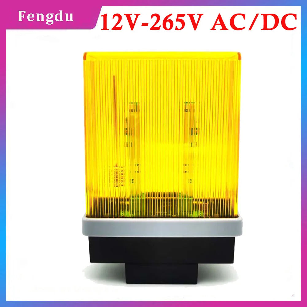 Security Protection Flashing Light Flashing For Gate Light Alarm 12V-265V AC/DC